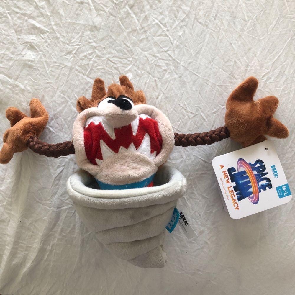 Bark Looney Tunes Space Jam Dog Toy Tasmanian Devil